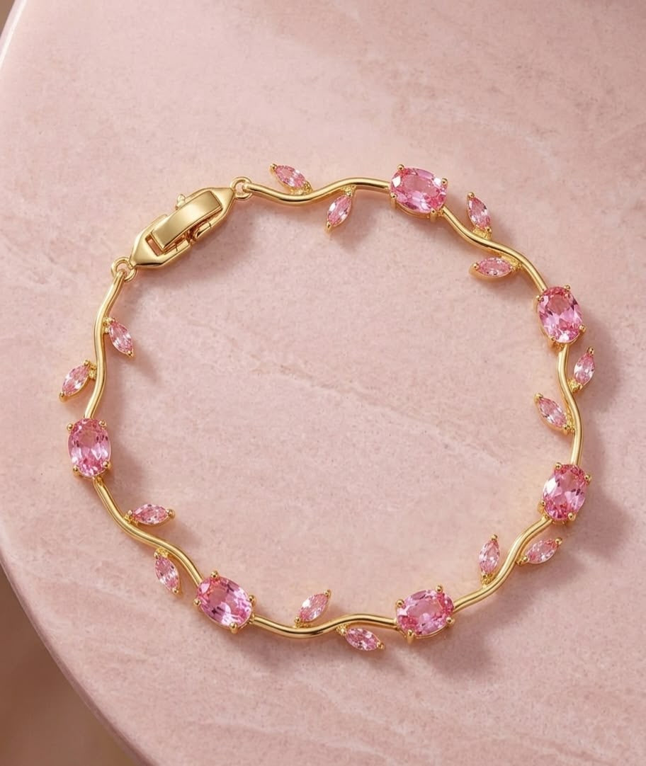 Pink Tulip Bracelet