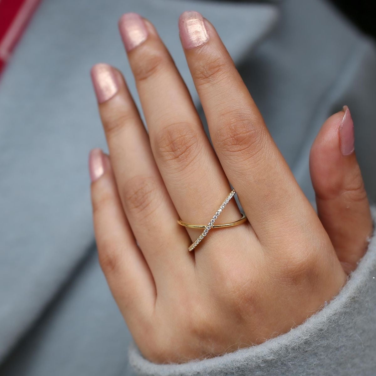 Grace Cross Gold Ring