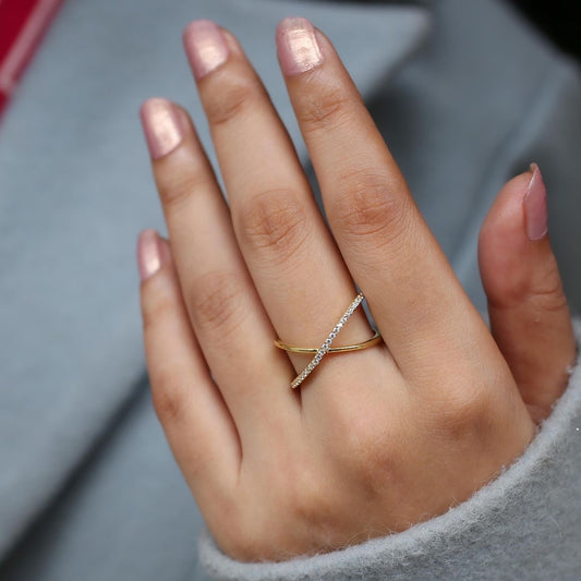 Grace Cross Gold Ring