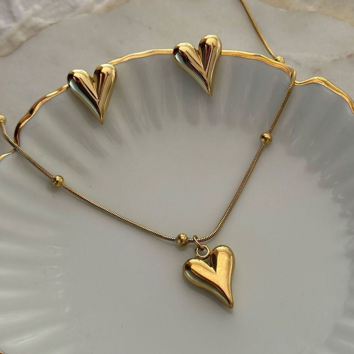 Heart Necklace set