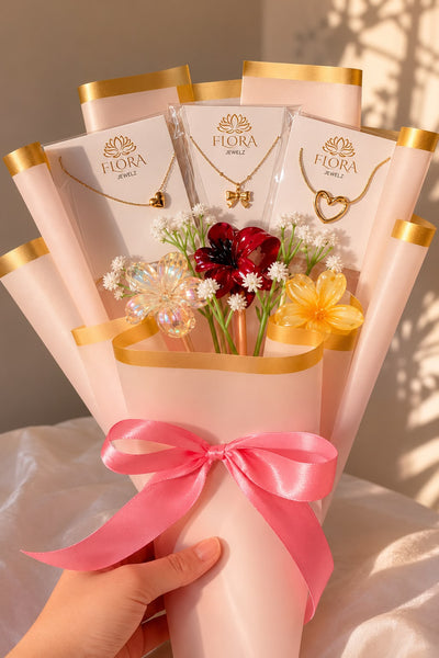 Jewellery and hair accessories bouquet for her